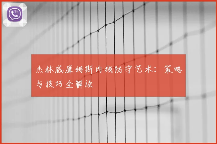 杰林威廉姆斯内线防守艺术：策略与技巧全解读